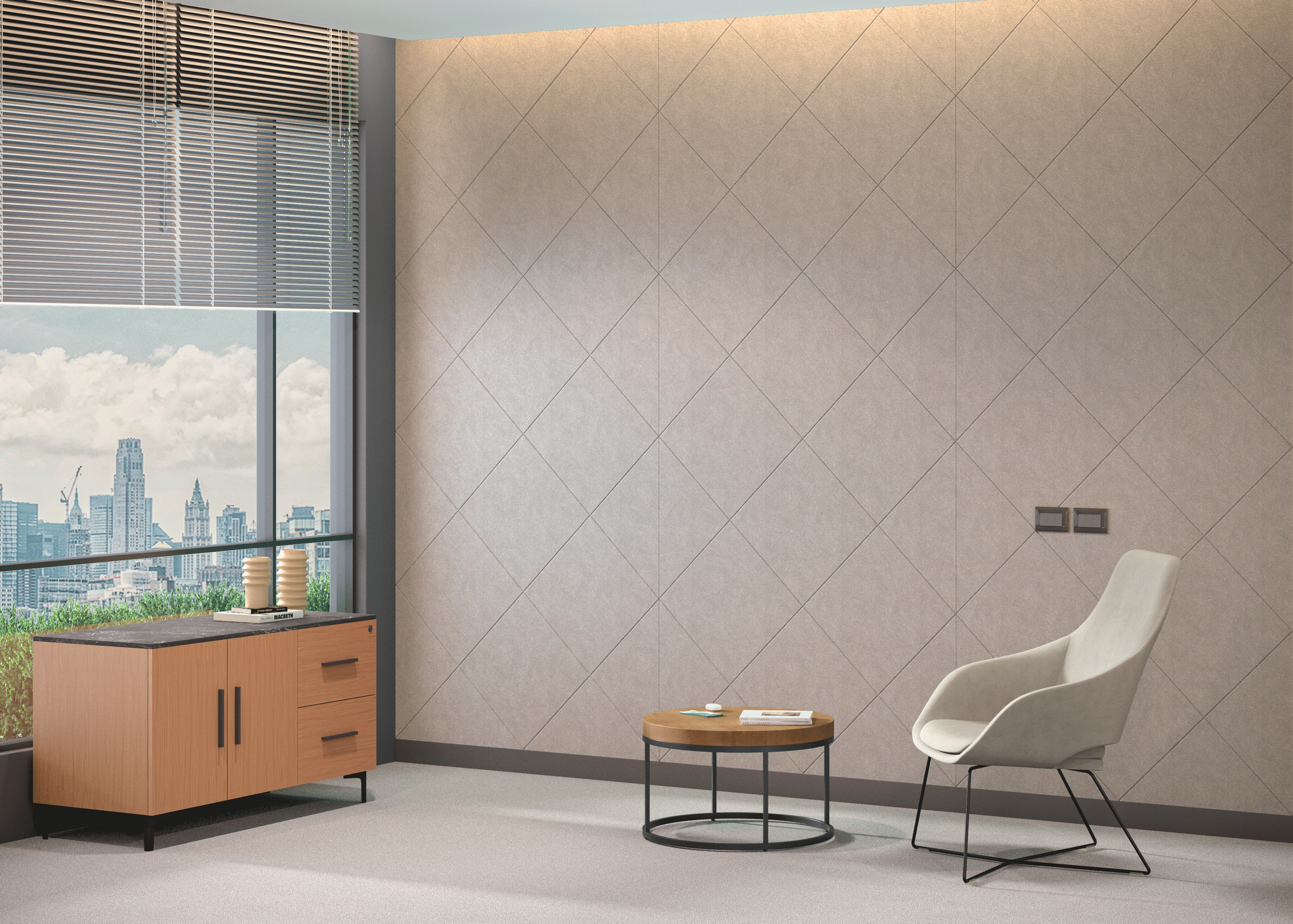 PANEL MURO CORTE V, línea Modulares